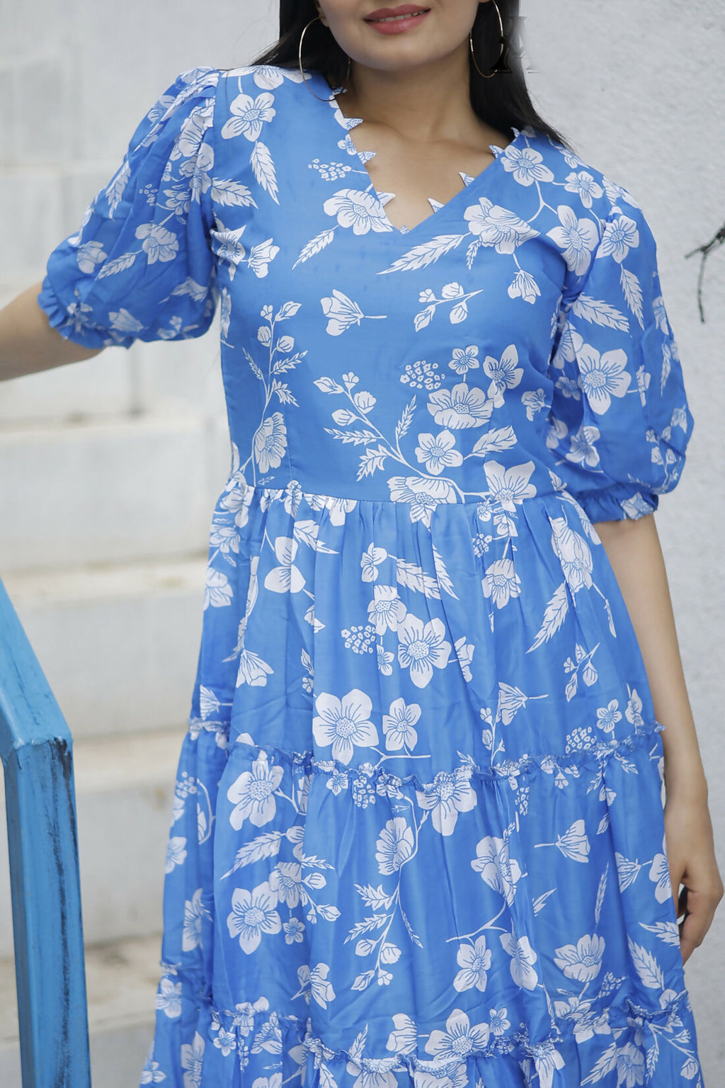Aayaa Designer Printed One Piece Dress - Multi Color