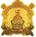 Stickerbazaar Micro Golden Mandir Big Sticker - Distacart