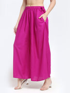 TAG 7 Women Flared Regular Palazzos