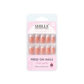 shills professional reusable press on nails french almond spn737