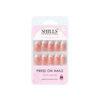 shills professional reusable press on nails french almond spn737