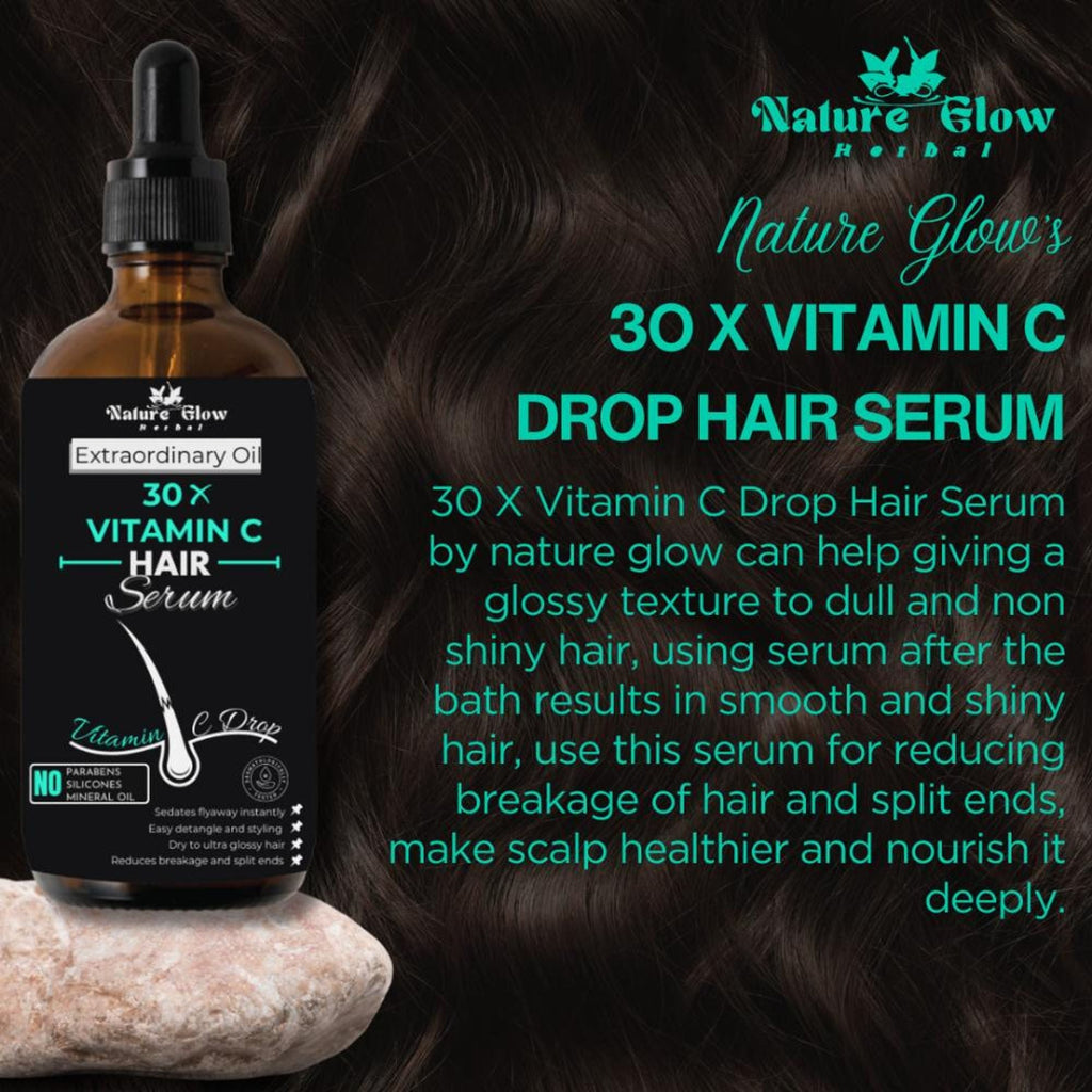 Nature Glow Herbal 30X Vitamin C Drop Hair Serum