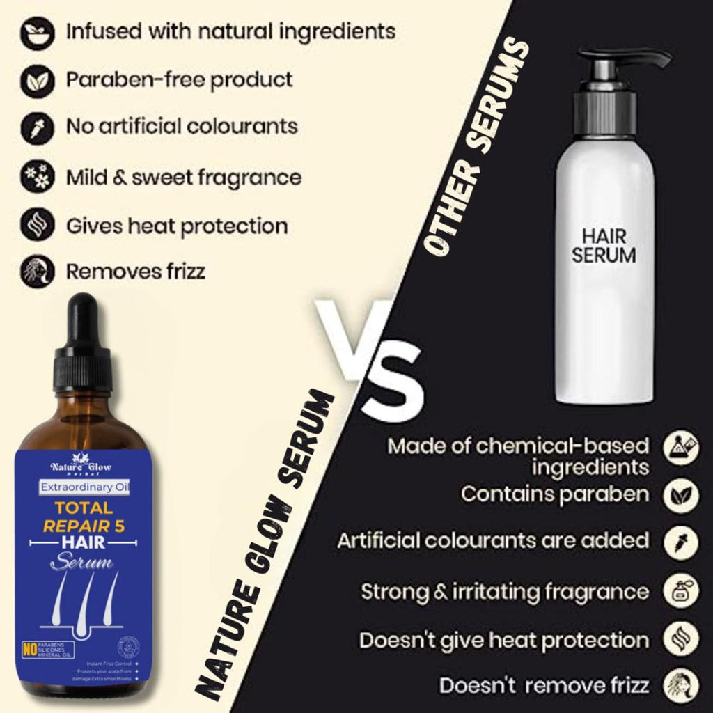 Nature Glow Herbal Total Repair 5 Hair Serum