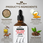 Nature Glow Herbal 6-In-1 Deep Smooth Hair Serum