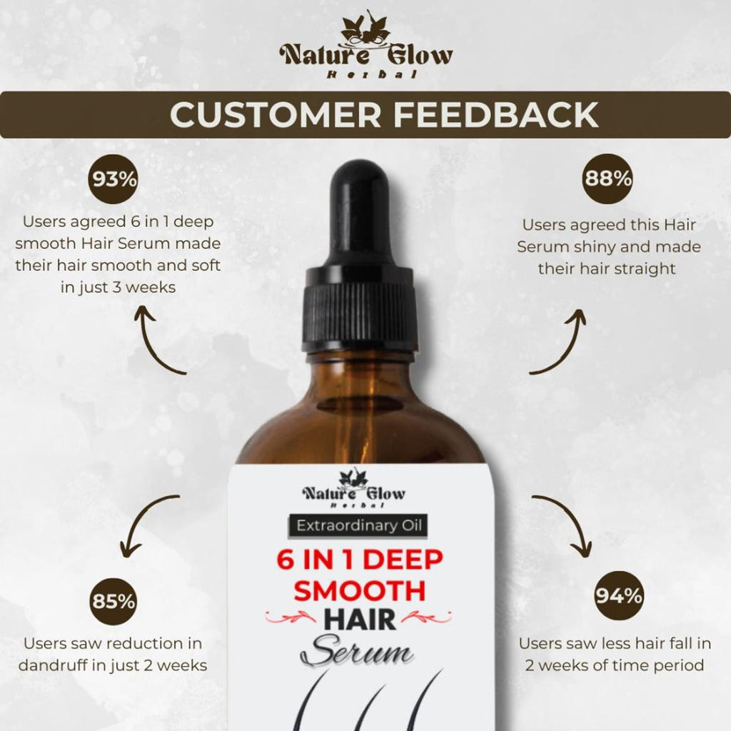 Nature Glow Herbal 6-In-1 Deep Smooth Hair Serum