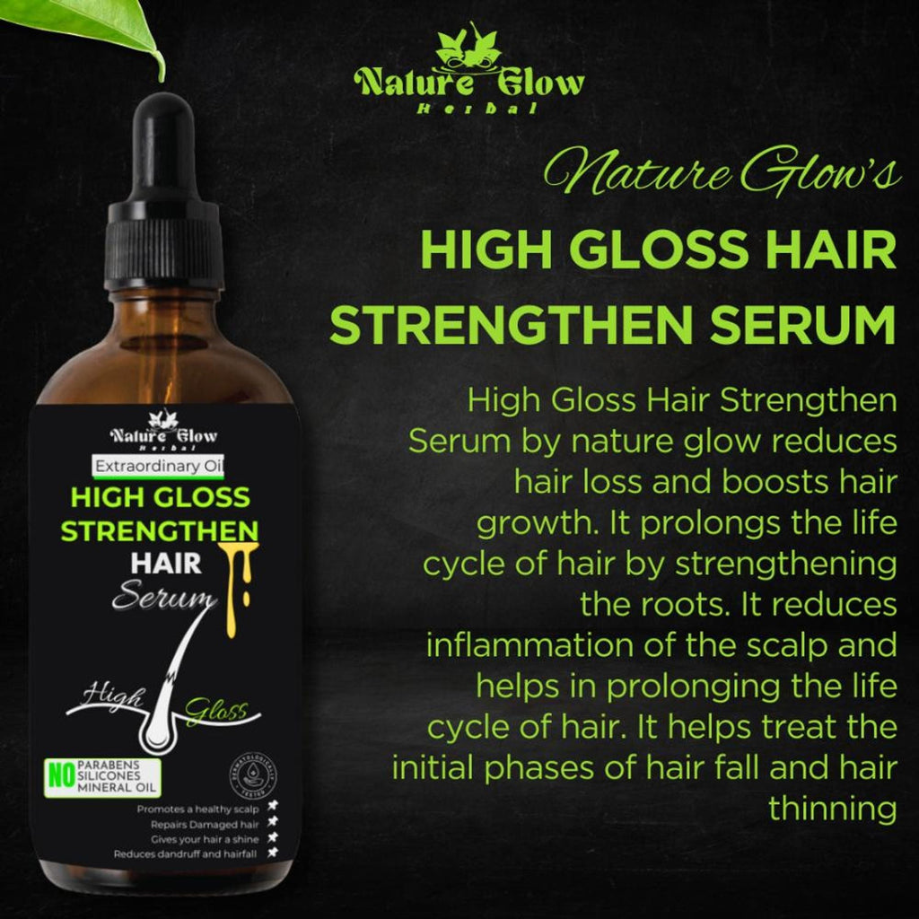 Nature Glow Herbal High Gloss Strengthen Hair Serum