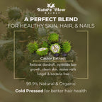 Nature Glow Herbal Cold Pressed 100% Pure Castor Arandi Oil