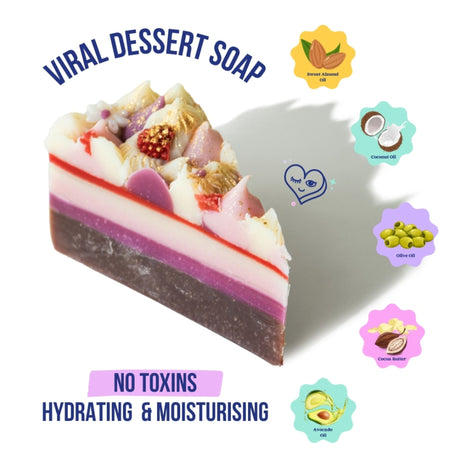 The Sass Bar Daisy Meringue Tart Cake Soap