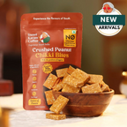 Sweet Karam Coffee Crushed Peanut Chikki Bites (Zero White Sugar)
