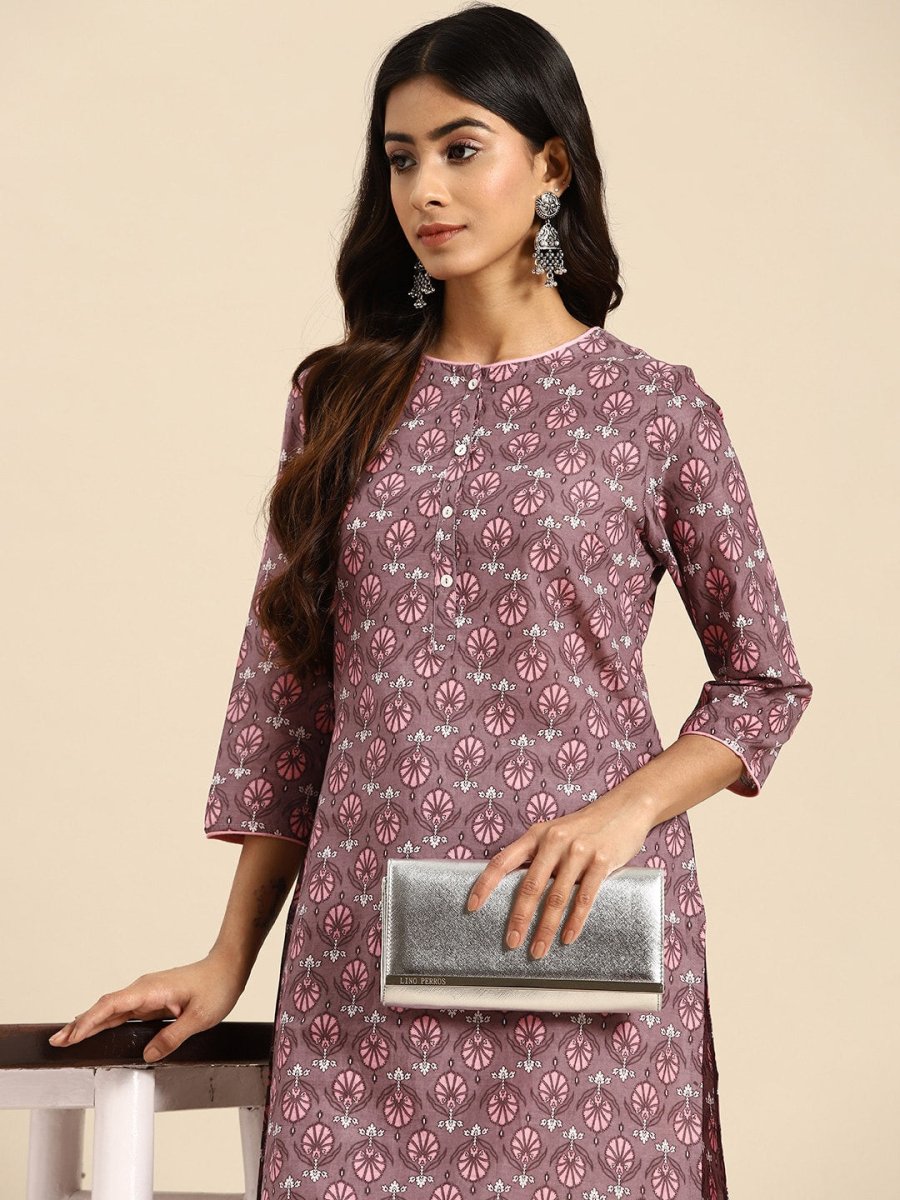 All About You Ethnic Motifs Printed Kurta with Palazzos