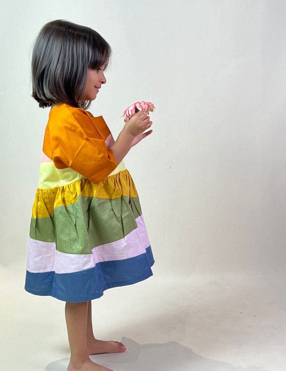 ArthLife Multi-Color Block Dress