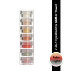 PAC Studio Pigment Tower Fairy Light - 7 in 1 Loose Glitter Eyeshadow, High Impact Payoff, Non Chunky
