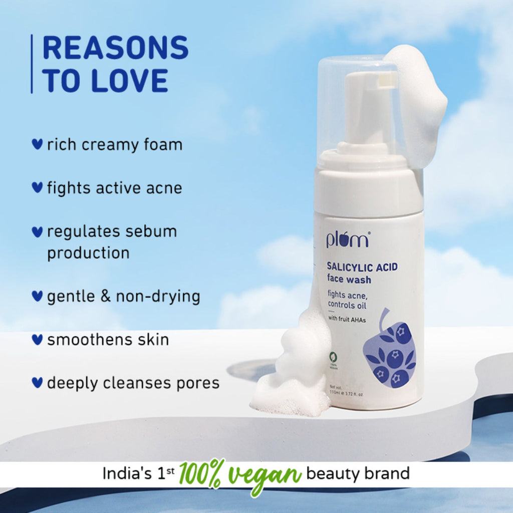 Plum 1% Encapsulated Salicylic Acid Foaming Face Wash