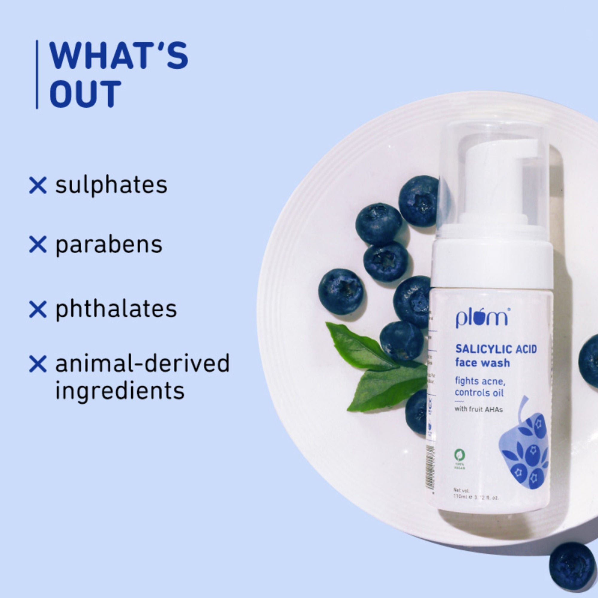 Plum 1% Encapsulated Salicylic Acid Foaming Face Wash