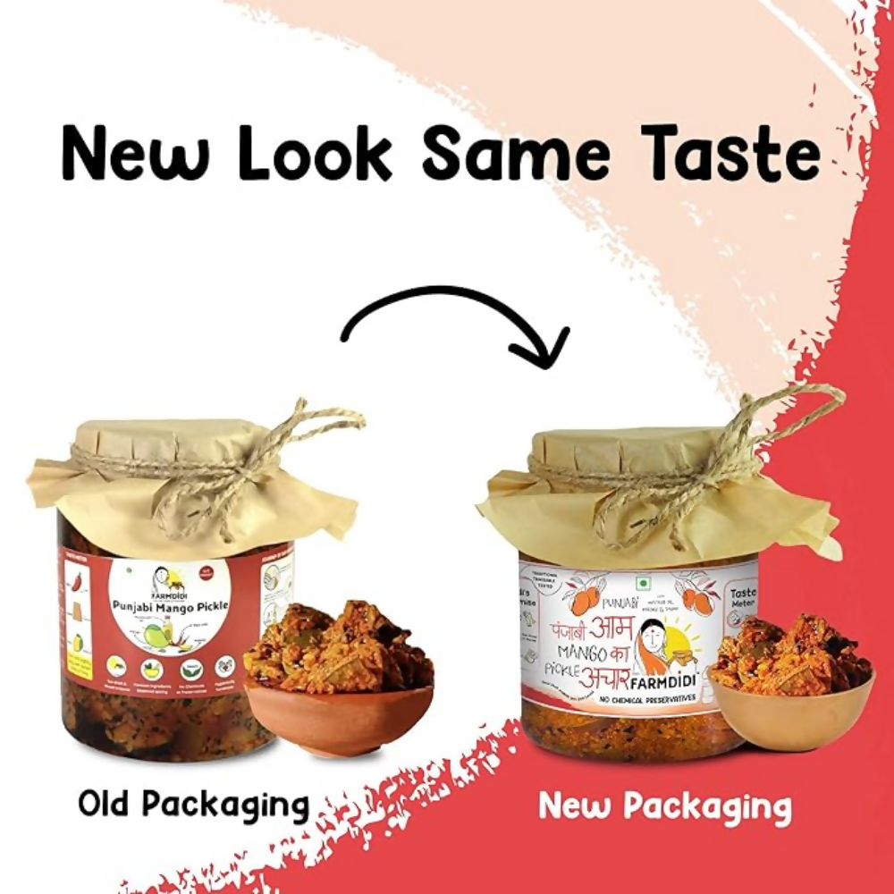 FarmDidi Punjabi Mango Pickle - Tangy & Salty
