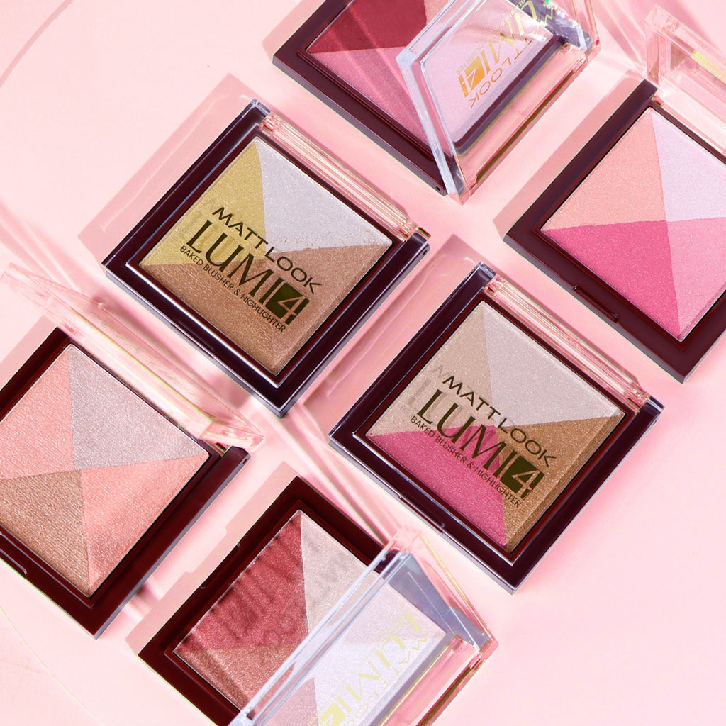 Matt Look Lumi 4 Baked Blusher & Highlighter - Goddess Dust - Distacart