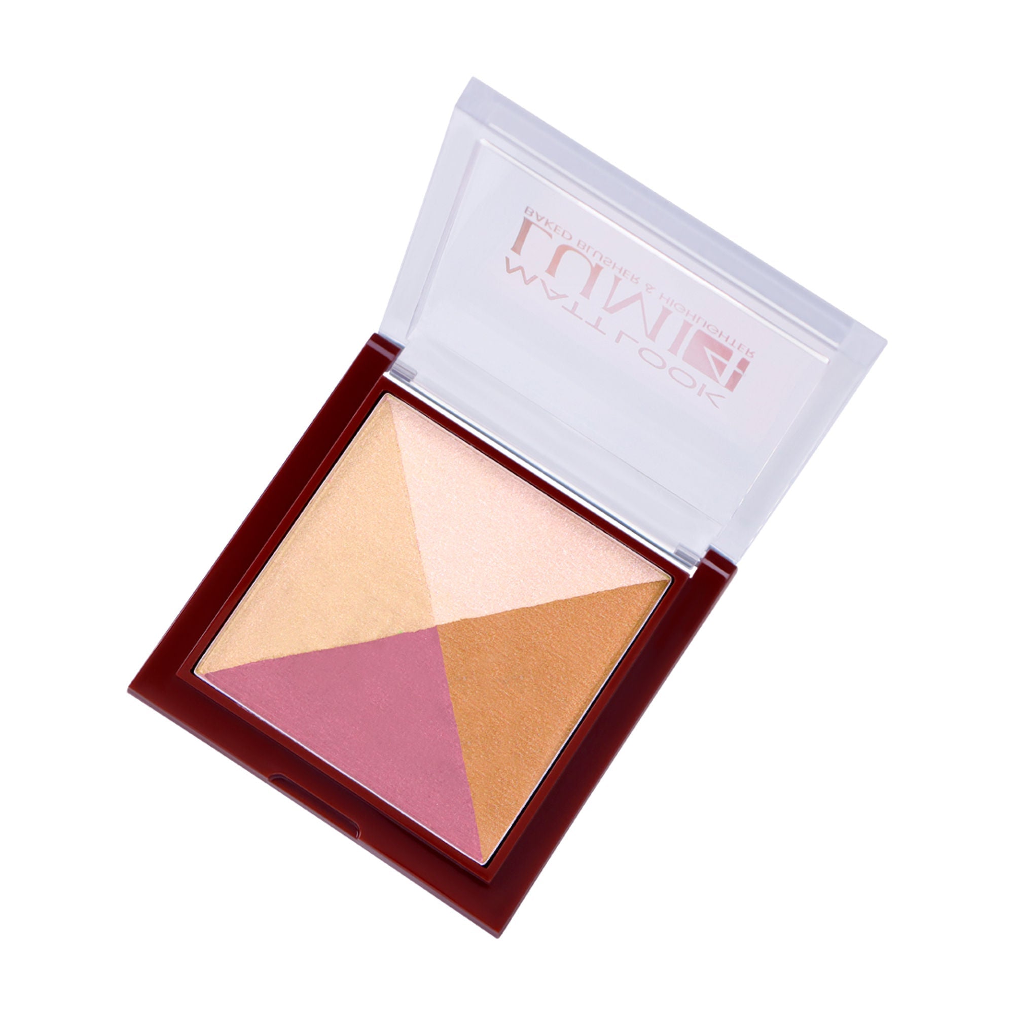 Matt Look Lumi 4 Baked Blusher & Highlighter - Lust Of Love - Distacart