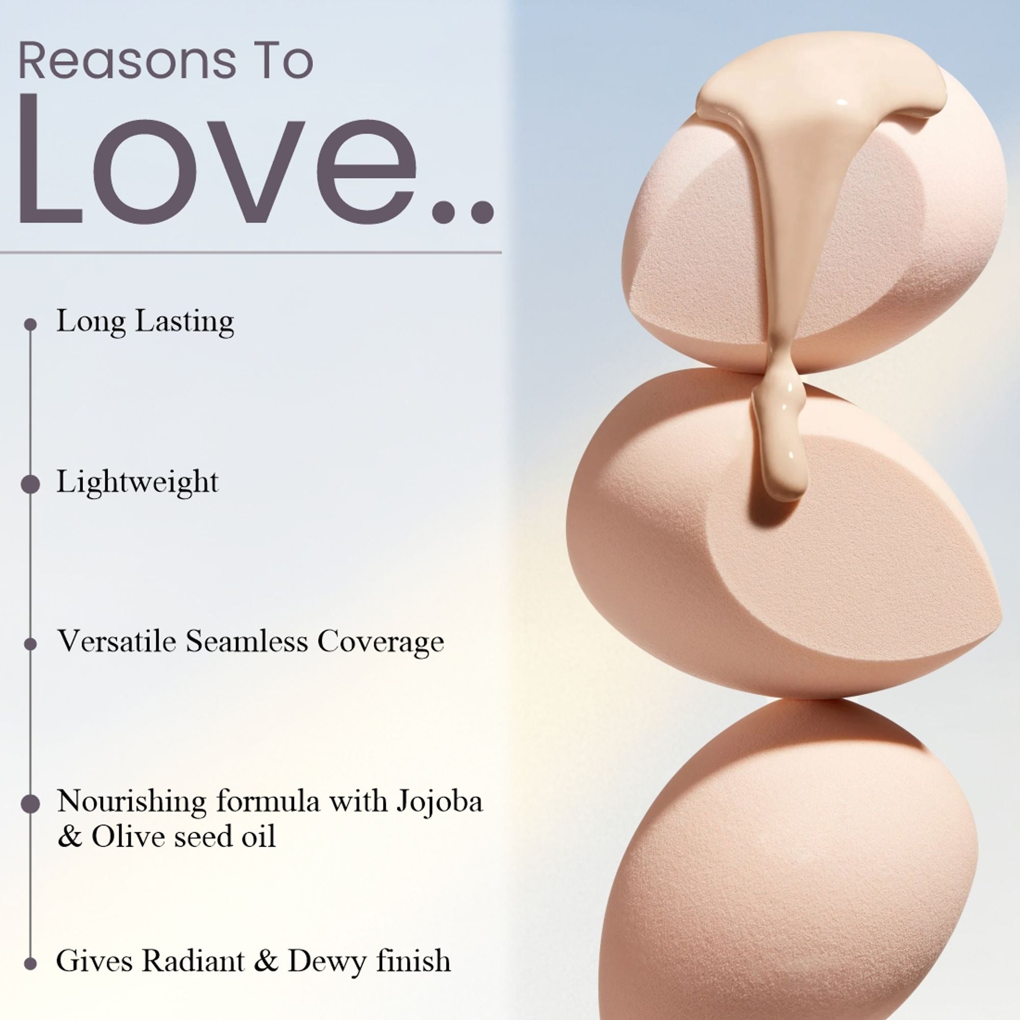 Matt Look Bare Canvas Hydra Foundation - Peach Glow