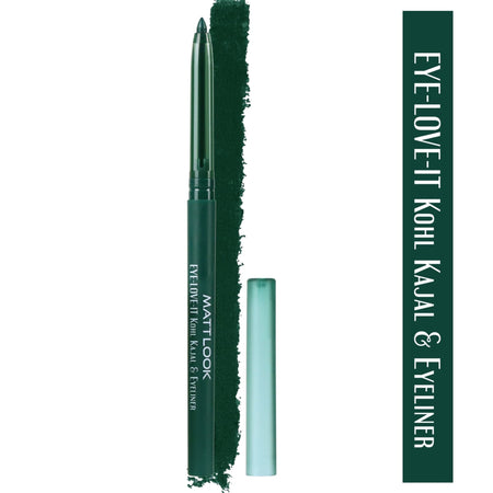Matt Look Eye Love It Kohl Kajal & Eyeliner - Green