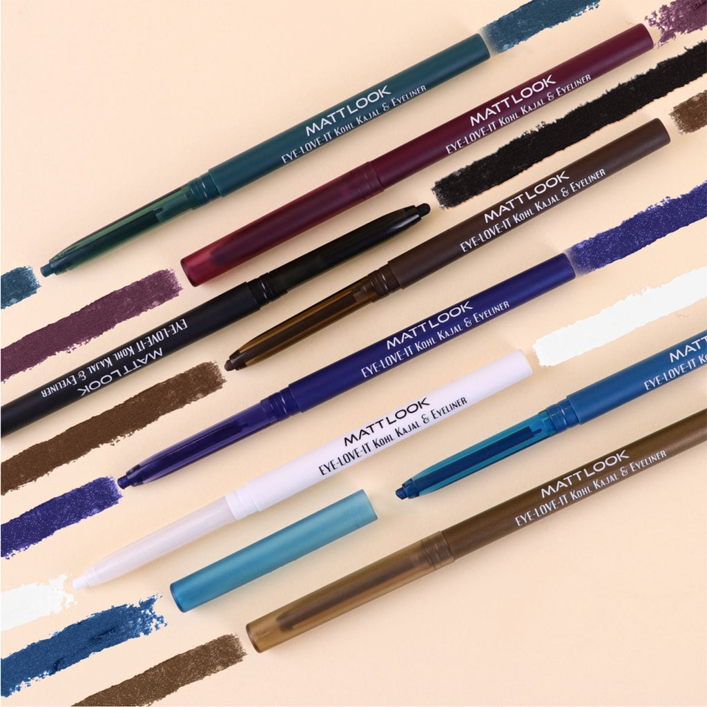 Matt Look Eye Love It Kohl Kajal & Eyeliner - Green