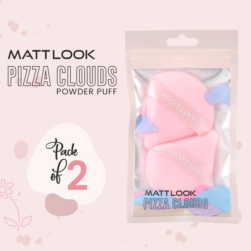 Matt Look Pizza Clouds Powder Pink Puff - Pack Of 2 - Distacart