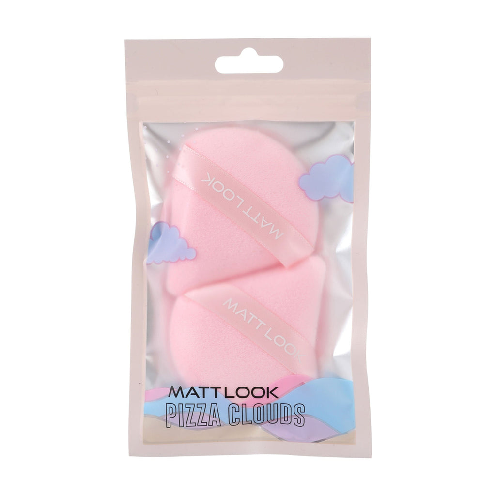 Matt Look Pizza Clouds Powder Pink Puff - Pack Of 2 - Distacart