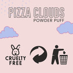 Matt Look Pizza Clouds Powder Blue Puff - Pack Of 2