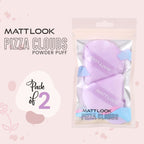 Matt Look Pizza Clouds Powder Mauve Puff - Pack Of 2 - Distacart