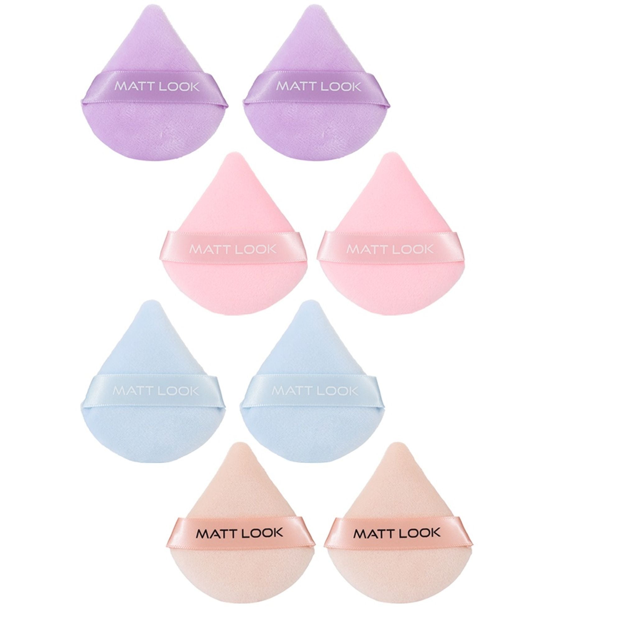 Matt Look Pizza Clouds Powder Mauve Puff - Pack Of 2 - Distacart