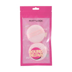 Matt Look Round Pillows Powder Pink Puff - Pack Of 2 - Distacart