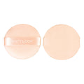 Matt Look Round Pillows Powder Beige Puff - Pack Of 2