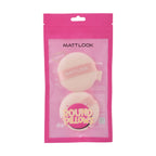 Matt Look Round Pillows Powder Beige Puff - Pack Of 2 - Distacart