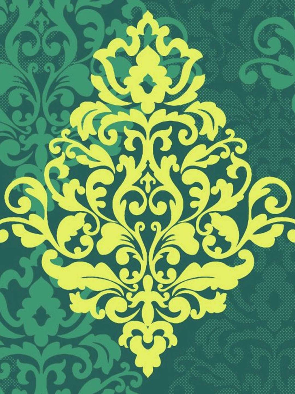 My Room Green & Yellow Ethnic Motifs 140 TC Super King Bedsheet with 2 Pillow Covers