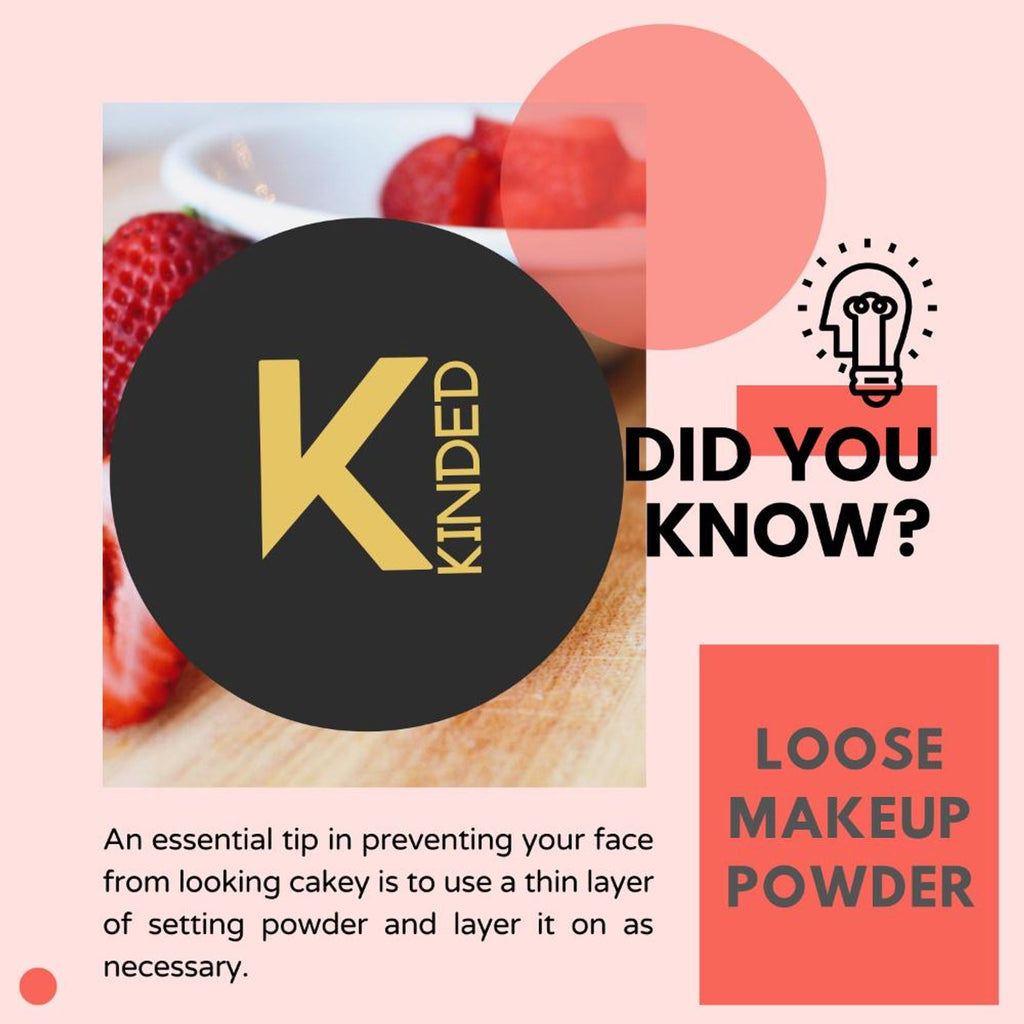 KINDED Setting Loose Powder with Puff   Violet Purple