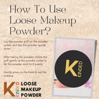 KINDED Setting Loose Powder with Puff   Violet Purple
