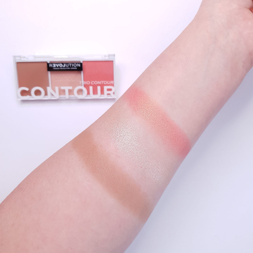 Relove Colour Play Contour Trio Palette Baked Sugar - Sugar - Distacart