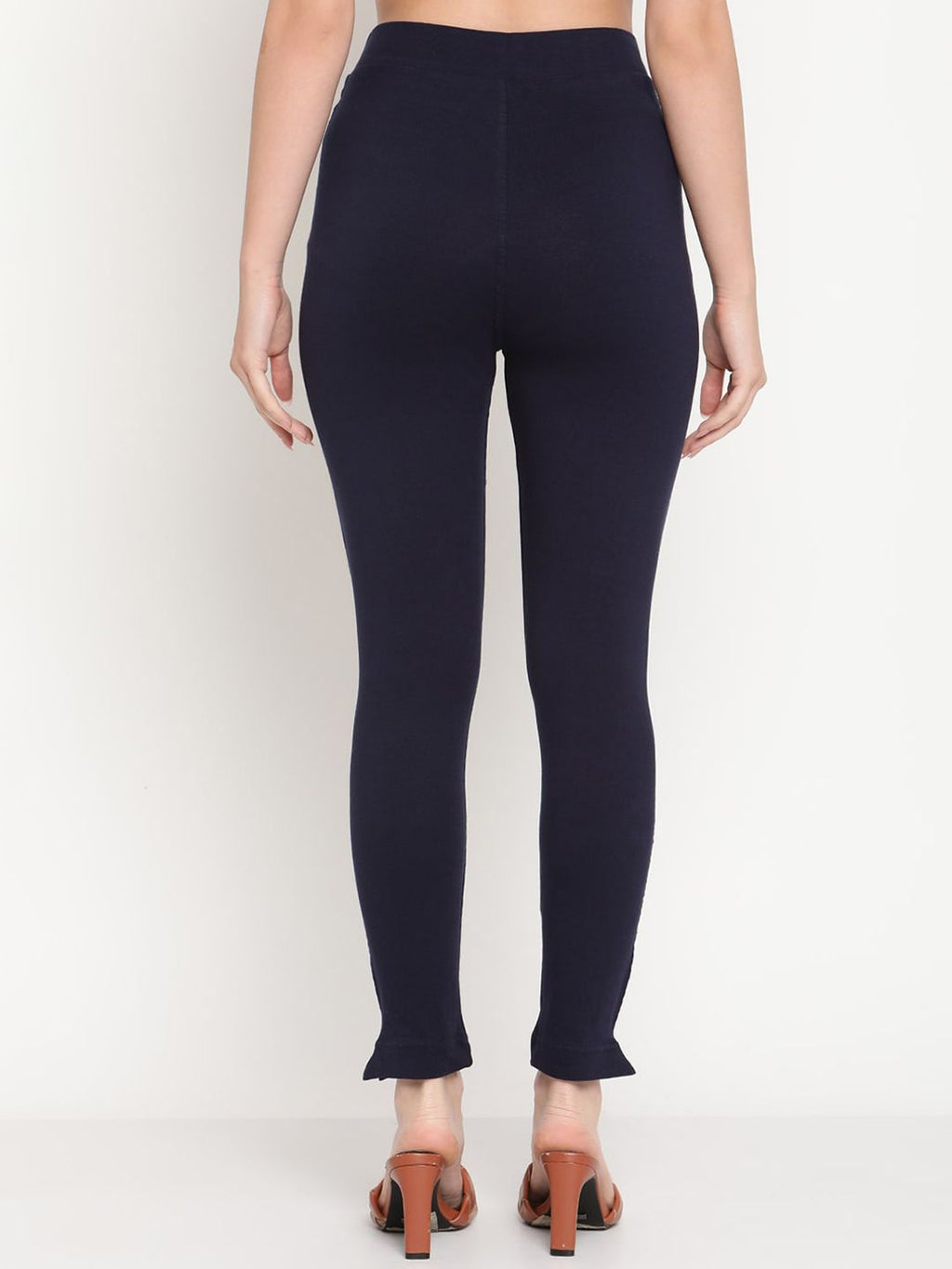 TAG 7 Women Pack of 2 Black & Navy Blue Solid Kurti Pants