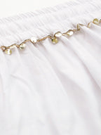TAG 7 Women Elasticated Flared Ethnic Palazzos