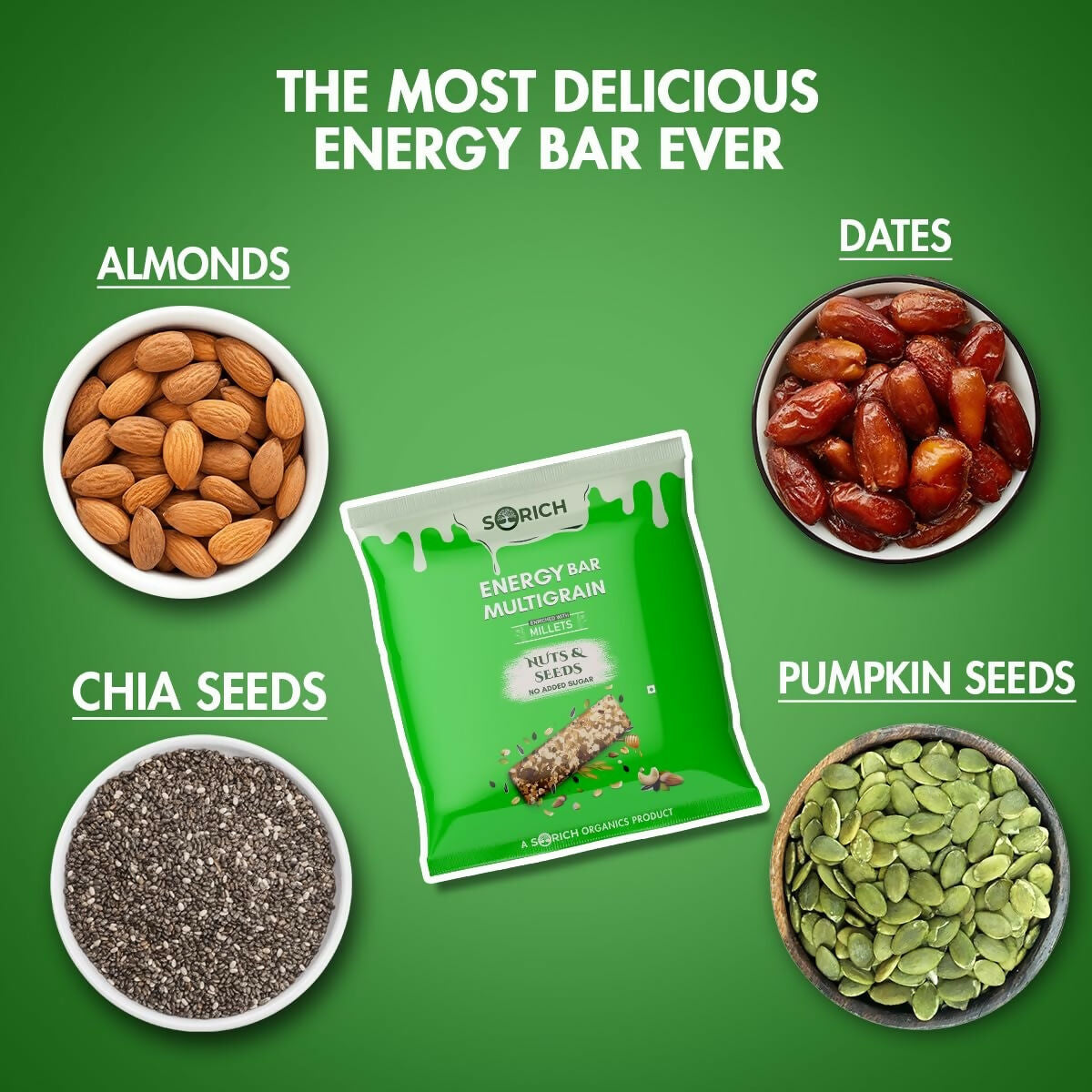 Sorich Organics Multigrain Energy Mini Bars Nut & Seeds - Distacart