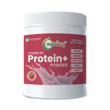 Nutriorg Protein Plus Strawberry Flavor Powder