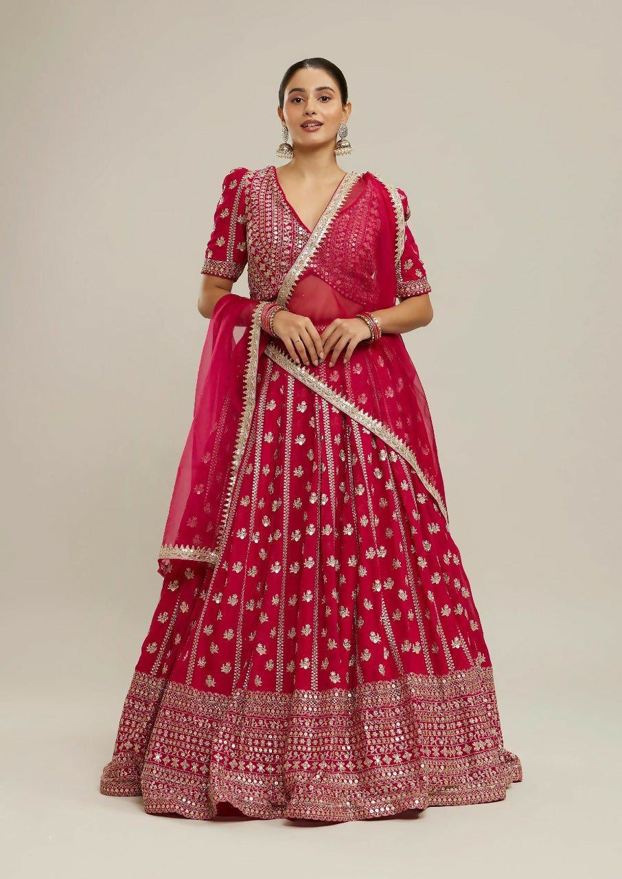 Lehenga Mart Designer Indian Wedding Lehenga Choli-Pink - Distacart