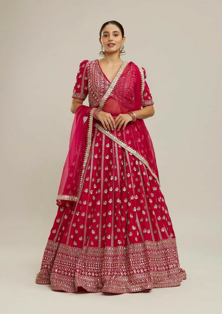Lehenga Mart Designer Indian Wedding Lehenga Choli-Pink