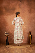 Joban Fashion Green Pink Hand Block Printed Cotton Suit Set - Distacart