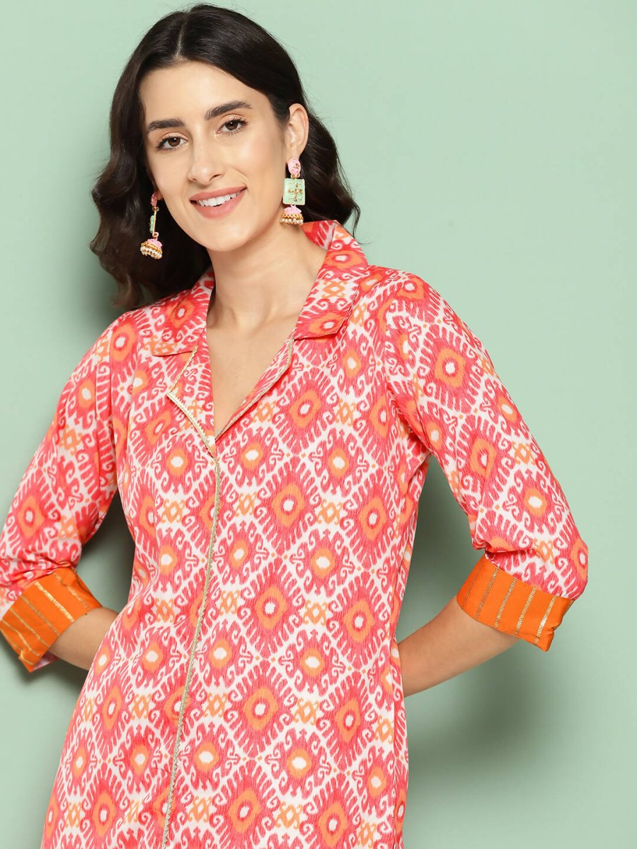 Ahalyaa Women's Traditional wear Kurta - Orange