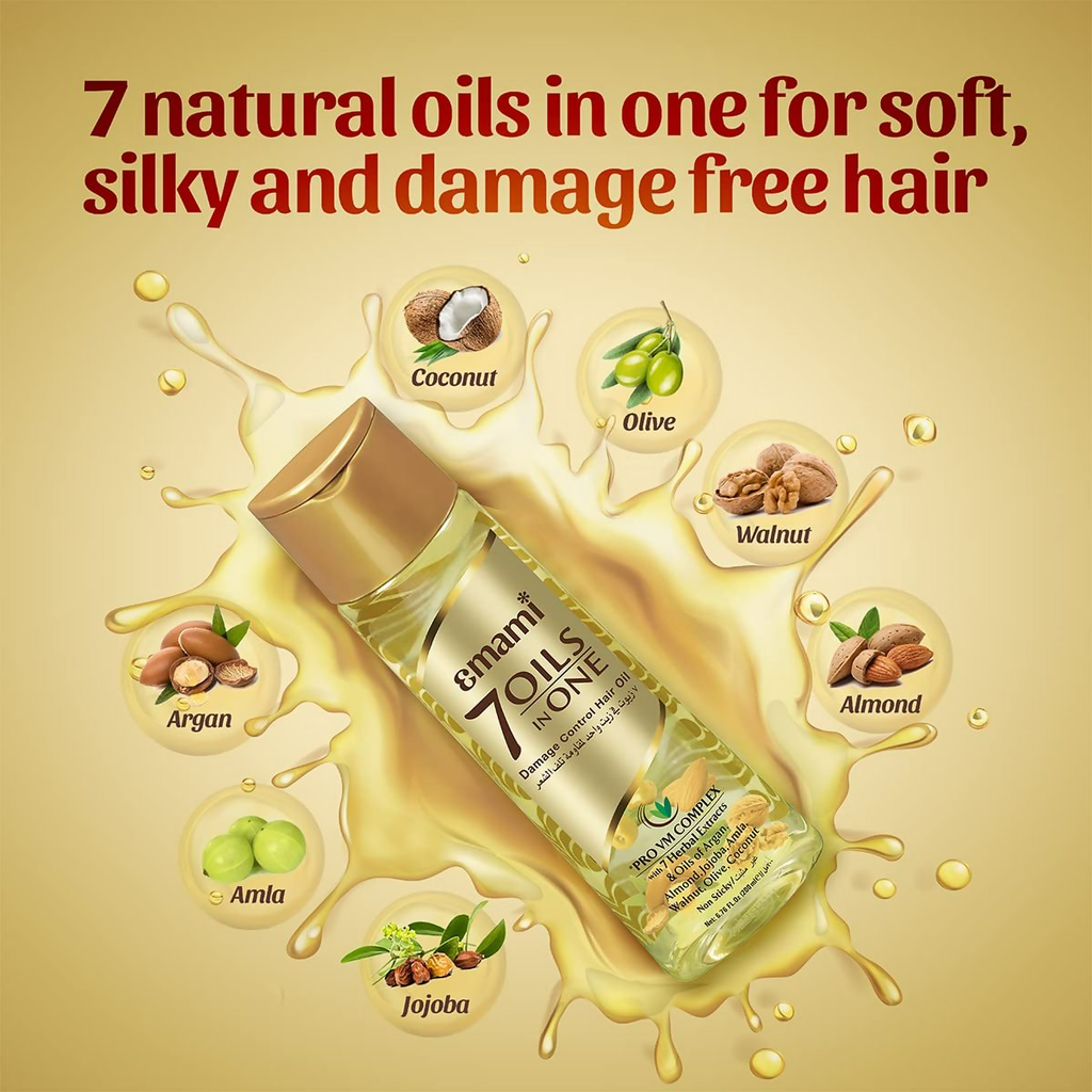 Emami 7 Oils in One Damage Control Hair Oil - Distacart