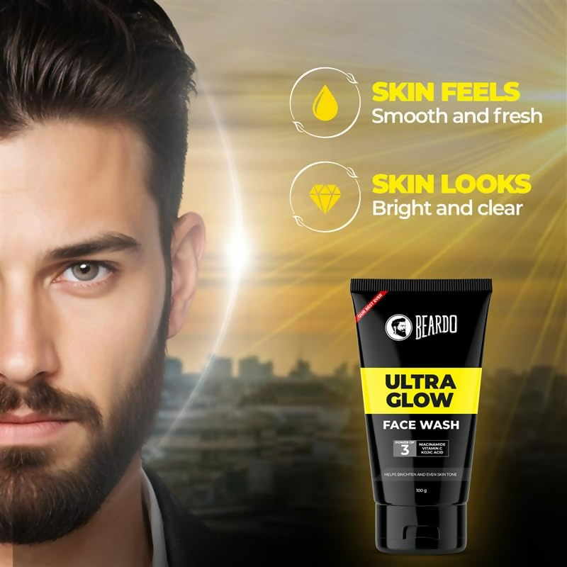 Beardo Ultra Glow Bodywash & Facewash Duo Kit Hydrated and Refreshing Skin