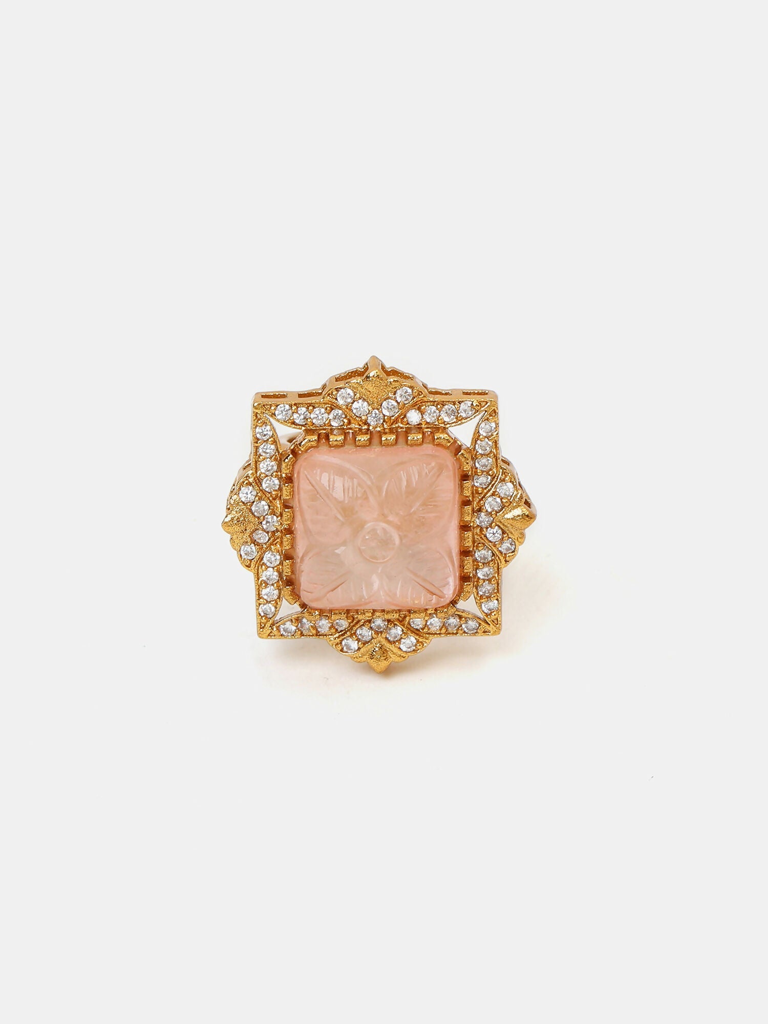 Ruby Raang Diamond Crystal Ring