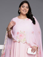 Ahalyaa Women's Traditional wear Ethnic Dress - Pink - Distacart