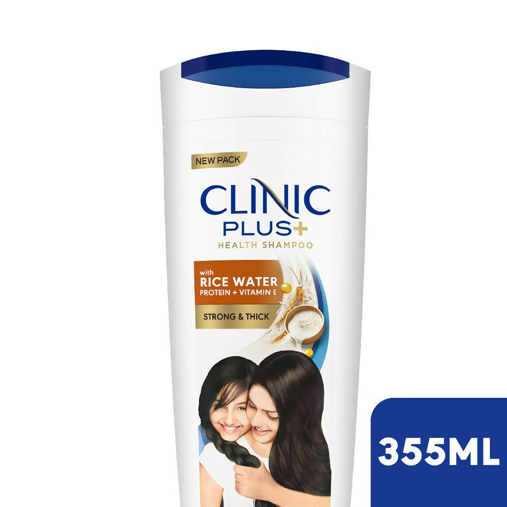 Clinic Plus With Rice Water Protein + Vitamin-E Strong & Thick Shampoo - Distacart