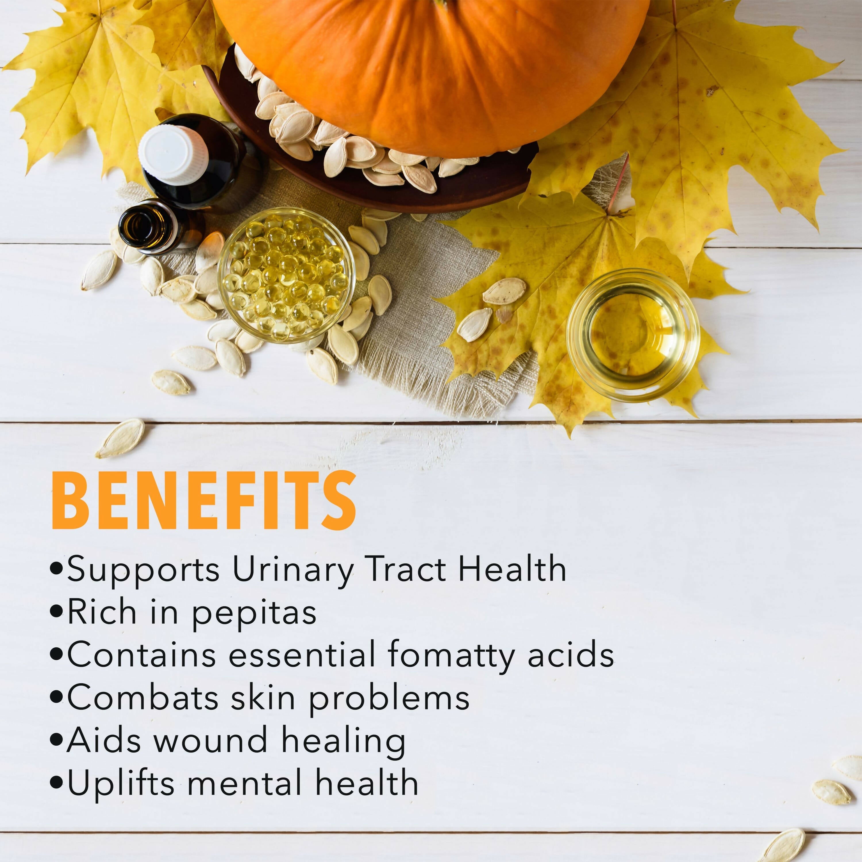 Nutriorg Pumpkin Seed Oil Soft Gel Capsules - Distacart